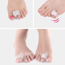 Orthotics Protector Bones Overlapping Pedicure 2pcs Toe Separator Ring Bunion Hallux Valgus Thumb Orthopedic Massage Correction