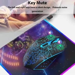KEBIDUMEI Bluetooth 5.2 Mouse RGB 2.4G Wireless Mouse Dual-Mode Gaming Mouse 6 Buttons Silent Mouse For Laptops Computer