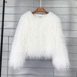 DEAT Fur Imitation Fur Coat Korean Version Pure Color Beach Wool Women's Short Coat Straight 2026 Winter Wram Jackets 11A06487