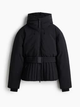 Women Casual Belted Hooded Cotton Coat Solid Full Sleeves Stand Collar Zipper Padded Jacket 2026 Lady Winter Daily Outwear New