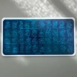 XMQ STAMPING NAIL PLATES FLOWERS LETTERS TEMPLATE