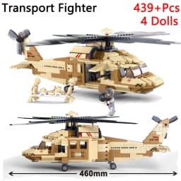 Military F/A-18E Super BumbleBee Strike Hornet Fighter Plane Building Blocks War Bricks Classic Model Educational Kids MOC Toys