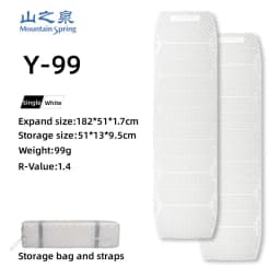 Mountain Spring Ying99/Y99 Ultralight Egg Nest Foldable Moisture‑Barrier Camping Mat Portable Egg‑Crate Foam Pad Backpacking
