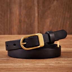 1.8CM Thin Genuine Leather Belts for Women Luxury Copper Buckle Cowskin Female Belt Simple Waist Belt For Jeans Candy Color