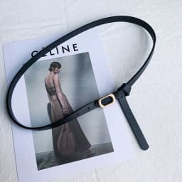 New Non-hole Woman Thin Belt PU Leather Metal Buckle Wrist Strap For Female Dress Shirt Decor Belts Fashion Adjustable Waistband
