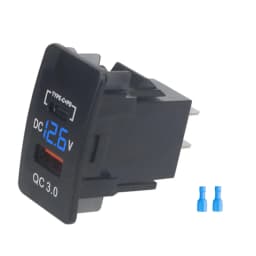 26x45mm Fast Charging Car Charger Socket QC3.0 USB+PD Type-C for Old Honda Fit Accord Civic CR-V HR-V City Odyssey