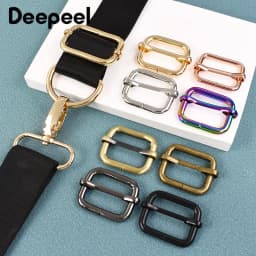 5Pcs 13-50mm Metal Tri-glide Slider Buckle Roller Pin Clasp for Handbag Strap  Belt Adjust Buckles DIY Hardware Bag Accessories