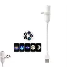 2-in-1 Night Light And Star Projector USB Starry Sky Projector Lamp with Clear Image Adjustable Brightness Touch Control Lamp