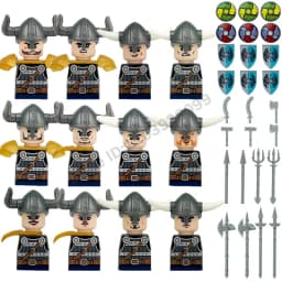 Crusader Knights Roman Warriors Middle Ages Medieval Europe Military Building Blocks Figures Castle Kingdom King Legion Set