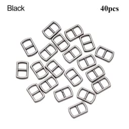 20/40pcs 4.5mm Mini Metal Tri-glide Belt Buckle Doll Bags Buckles DIY Doll Clothes Ultra-small Buttons Shoes Sewing Accessories