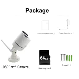 Bullet Camera WIFI Outdoor CCTV Security Video Surveillance Waterproof Wireless Infrared Home Audio IP Cameras Onvif Camhipro