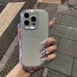 Soft Glitter Transparent Phone Case For iPhone 11 12 13 14 15 16 17 18 Pro Max Plus Air Shockproof Silicone Clear Bumper Cover