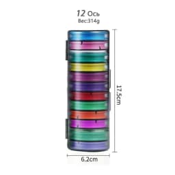 Rainbow Fishing Main Line Box Winding Board High Quality Fishing Box Fishing Tools 4-16 Spindle Silicone Main Spool 2020
