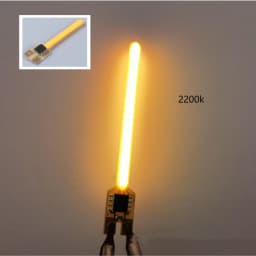3V Cob 40mm 59mm 70mm Meteor Shower Flowing Water Lamp Led Filament Light Diodes Parts With Buckle No Need Welding 2pin/Battery