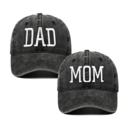 Hot Sale 1/2Pcs Adjustable Baseball Caps Gift Mom and Dad Hats Fathers Day Mom Dad Gifts Hat Embroidered for Couples Parents