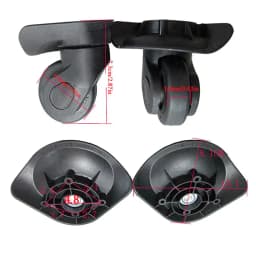 1 Pair Suitcase Wheels Swivel Casters Silent Baggage Wheel High Quality Luggage Wheel Replacement For Suitcase Trolley Accessory
