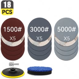 Sand Paper Sanding Discs Hook And Loop Adhesive Sandpaper For Car Headlight Restoration Polishing Sander Polisher Backing Pad
