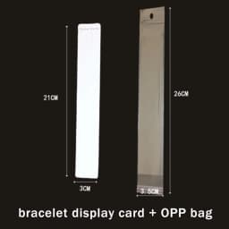 30-50sets Display Card with Opp Bags Transparent Self Adhesive Plastic Bag for Handmade Jewelry Necklace Bracelet Packaging