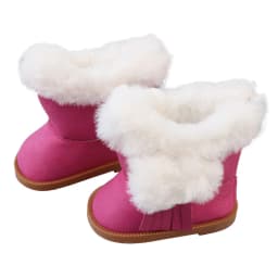 7Cm Doll Boots Pink Leather Cloth Denim Shoes Sneakers Fit 18 Inch American Doll&43cm Baby New Born Doll Girl`s Accessories Toy
