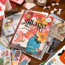 64 sheets Vintage style with nostalgic flowers glitter film die-cutting sticker book DIY handmade scrapbook aesthetic stationery