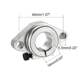 2pcs SHF8 SHF10 SHF12 SHF13 SHF16 SHF20 SHF25 SHF30 Aluminum Linear Rod Rail Shaft Support CNC Router Parts 3d Printer Parts