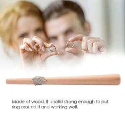 Jewelry Ring Mandrel Ring Mandrel Stick Wood Mandrel Stick Tool for Finger Ring Jewelry Making and Rings Forming Polishing