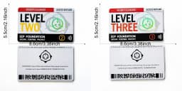 High Quantity Text Clear Letters Printed PVC SCP Hard Card Patches,top Hardboard,hardcard 8.5*5.5CM WF23461