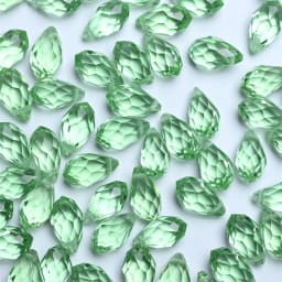 Austrian Crystal Teardrop Glass Beads 50pcs Briolette Waterdrop Pendant Loose Beads for Jewelry Making Bracelet DIY