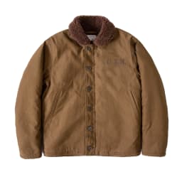 Red Tornado N-1 Deck Jacket Men US Navy Military Coat Loose Fit Thick Wool Lined Vintage Workwear Autumn Winter Outerwear