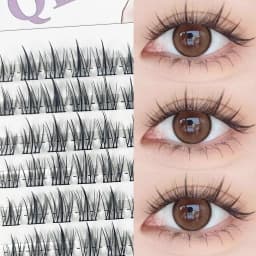 1/box 120 Bundles Mink False Eyelash Natural Fishtail Lash 3D Russian Individual Eyelash Extension Cluster Makeup Tool Wholesale