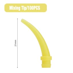 50/100PCS Dental Mixing Tips 1:1 Dental Silicone Tips Printing Gun Mixing Tips Dental Materials Dental Supplies Mixing Tube