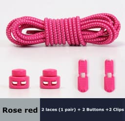 1Pair Colored Dots Round Shoelaces Elastic Plastic Lock Hiking Sports No Tie Shoelace Adult Children Shoe Accessories Lazy Lace