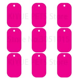 100Pcs Wholesale Dog Tag Blank Dog ID Tags For Man Pendant Laser Engraving Nameplate Key Chains