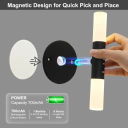Night Light Motion Sensor Rechargeable Wireless LED Wall Lamp 360°Rotation Magnetic For Room Kitchen Stair Cabinet Lights