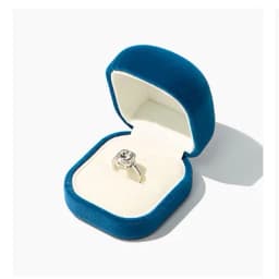 Raised Top Jewelry Box Flannelette Ring Box Simple Earrings Pendant Bracelet Jewelry Storage Box