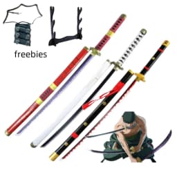104cm Roronoa Zoro Sword Anime One Piece Cosplay Prop Knife Ninja Schwert Real Size Japanese Katana Original Samurai Sabre Toy