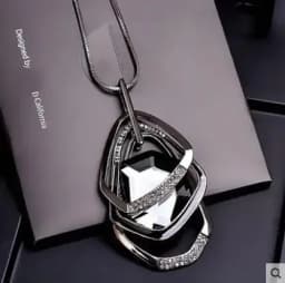 Classic Geometric Irregularity Pendant Long Necklace for Women 2026 New Sweater Accessories Cute Gifts Hip Hop Jewelry