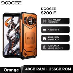 World Premiere DOOGEE S200E 5G Rugged Phone 1.32" Rear Display 10100mAh 48GB RAM (8GB+40GB) 256GB ROM 6.72” Screen Android 16