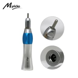 Myricko Style Dental Slow Low Speed External Single Water Spray Contra Angle Straight Air Motor Handpiece 4 Holes Rotation