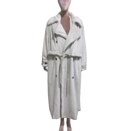 Nerazzurri Autumn Winter Oversized Long Fluffy Warm Soft Faux Mink Fur Coat Women Drawstring Double Breasted Furry Overcoat