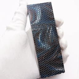 2pieces C-Tek Knife Handle DIY Material Plate Resin Material Snake Grain Honeycomb Pattern Slingshot Handle 120x40x8mm