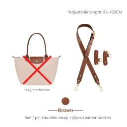 Bag Shoulder Strap For Longchamp M Leather Shoulder Bag Strap Durable Belt Slung Crossbody No Drilling Replacement Accessories