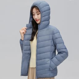 Lightweight Packable Hooded Down Jacket Women Autumn Winter 90% Down Fill Base Layer Jacket Female Solid Color Casual Down Coats
