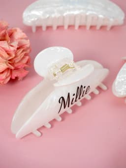 1pc Custom Logo Hair Claw Customizable Name Personalized Clip Custom Hair Claw Bridesmaid Gift Hairclips Hair Accessories