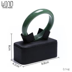 Black PU Leather Jewellery Ring Earrings Stand Holder Set Jewelry Pendant Necklace Chain Chokers Display Bust Bangle Organzier