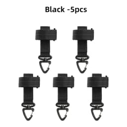 1/3/5pcs Outdoor Keychain Tactical Gear Clip Keeper Pouch Belt Keychain Webbing Gloves Rope Holder Military Molle Hook