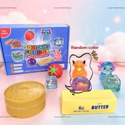 New Random Color 8pcs/Box TPR Maltose-Filled Squishy Toy, Slow Rising Stress Relief Sensory Fidget Decompression Blind Box Gift