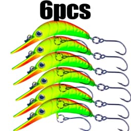 HENGJIA Rice Worm Shaper Trout Minnow Wobbler Fishing Lure 5.2cm 2.6g Crank Artificial Hard Bait Trout Pike Bass Fishing