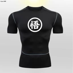 Goku Print Compression Shirts For Men Gym Workout Joging Fitness Undershirts Base Layer Quick Dry Aerobic Exercise Men Tops