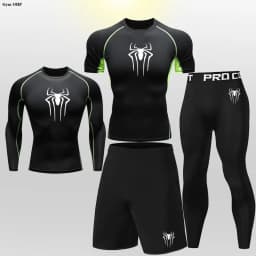 MMA Boxing Sets Kid's Compression Jerseys Boy's Running Jogging Workout Bjj Rashguard Jiu Jitsu Kickboxing Gym Fitness Clothing